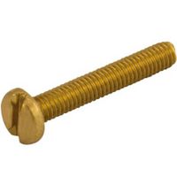 Show details for  Panhead Machine Screw, M4 x 25mm, Brass [Pack of 100]