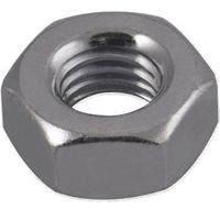 Show details for  Hexagon Nut, M8, 13mm, Steel, Bright Zinc Plated [Pack of 100]