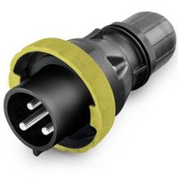 Show details for  16A Industrial Plug, 2P+E, 130V, Yellow, IP66