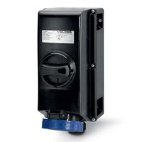 Show details for  IP66 Switched Interlocked Socket, 16A, 2P+E, 250V, Blue