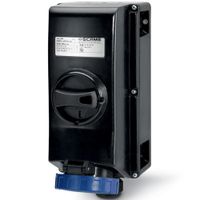 Show details for  IP66 Switched Interlocked Socket, 32A, 2P+E, 250V, Blue