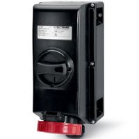Show details for  IP66 Switched Interlocked Socket, 32A, 3P+N+E, 415V, Red