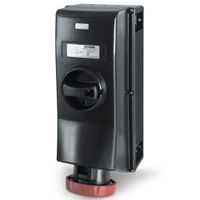 Show details for  IP66 Switched Interlocked Socket, 63A, 3P+N+E, 415V, Red