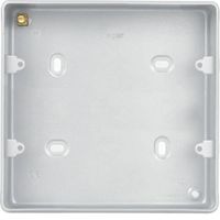 Show details for  White Metalclad 2 Row 40mm Box - No Knockouts - For 6 Or 8 Gang Grids