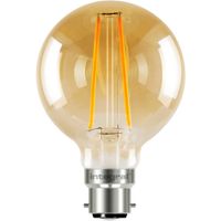 Show details for  2.5W LED Globe Lamp, 80mm, B22, 1800K, Non-Dimmable, Amber