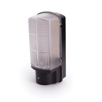 Show details for Cape 6W LED Bulkhead with Photocell Sensor, 6500K, 428lm, IP44, Black