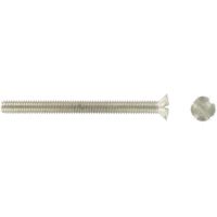 Show details for  Rounded Countersunk Socket Screw, Slotted, M3.5 x 35mm, Nickel Plated [Pack of 100]