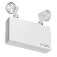 Show details for  6W LED Twin Spot Emergency Light, 6500K, 410lm, 230V, IP20, White