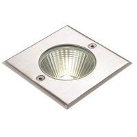 Show details for  Ayoka Square Ground Light, 10W, 620lm, 6500K, IP67, Brushed Stainless Steel