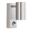 Show details for  IP44 GU10 Stainless Steel LED Outdoor Wall Light with PIR