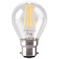 Show details for  4W Traditional LED Filament Golf Lamp, 2700K, B22