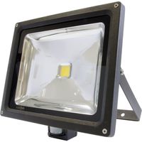 Show details for  50W LED PIR Floodlight, 5000K, 4500lm, IP65, Black