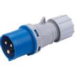 Show details for  IP44 Industrial Plug, 16A, 2P+E, 240V, Blue