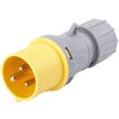 Show details for  IP44 Industrial Plug, 32A, 2P+E, 110V, Yellow