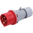 Show details for  IP44 Industrial Plug, 32A, 3P+E, 415V, Red