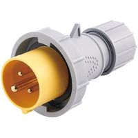 Show details for  IP67 Industrial Plug, 16A, 2P+E, 110V, Yellow