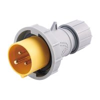 Show details for  IP67 Industrial Plug, 16A, 2P+E, 110V, Yellow