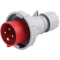 Show details for  IP67 Industrial Plug, 16A, 3P+E, 415V, Red