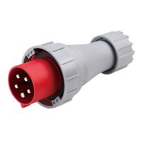 Show details for  IP67 Industrial Plug, 63A, 3P+N+E, 415V, Red