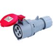 Show details for  IP44 Industrial Connector, 32A, 3P+E, 415V, Red