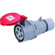 Show details for  IP44 Industrial Connector, 32A, 3P+N+E, 415V, Red