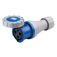 Show details for  IP67 Industrial Connector, 63A, 2P+E, 240V, Blue