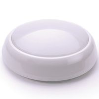 Show details for  Pacific 15W LED Decorative Round Bulkhead with Emergency Sensor, 4000K, 1200lm, IP65, White