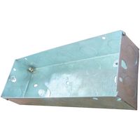 Show details for  Flush Back Box with Earth Tag and knockouts, 3 Gang, 35mm, Pre Galvanised Steel
