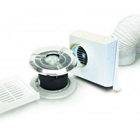 Show details for  100mm Spotvent Centrifugal In-Line Shower Fan with LED Light, Timer & Duct Kit