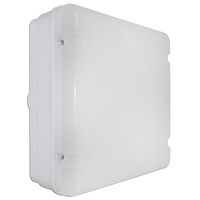 Show details for  18W Square LED Utility with Opal Diffuser, 4000K, 1400lm, IP65, White