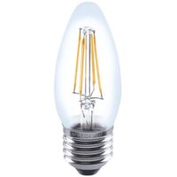 Show details for  4.2W Omni Filament LED Candle Lamp, 2700K, 470lm, E27, Non-Dimmable, Clear