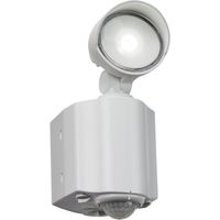 Show details for  8W LED Single Spot Security Light with PIR, 5000K, 610lm, 230V, IP44, White