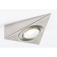 Show details for  230V LED Triangular Under Cabinet Light - Brushed Chrome 3000K