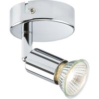 Show details for GU10 Single Spotlight, 230V, IP20, Chrome