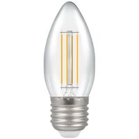 Show details for  LED Candle Filament Dimmable Clear 5W 2700K ES-E27