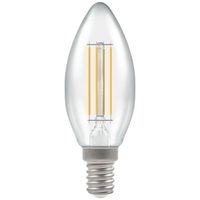 Show details for  LED Candle Filament Dimmable Clear 5W 2700K SES-E14