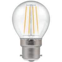 Show details for  LED Filament Round Clear Dimmable 5W 240V 2700k BC-B22d