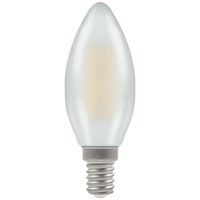 Show details for  LED Filament Candle Pearl Dimmable 5w 240V 2700k SES-E14