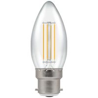 Show details for  LED Filament Candle Clear Dimmable 5W 240V 2700k BC-B22d
