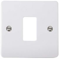 Show details for  Grid Front Plate, 1 Gang, White, GridPro Range