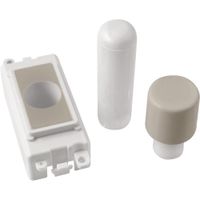 Show details for  Dimmer Mounting Kit, 1 Module, Peal Nickel, White Trim, GridPro Range