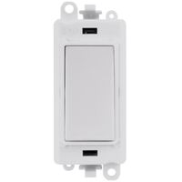 Show details for  20AX 2 Way Retractive Switch Module, White, GridPro Range
