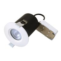Show details for  Fire Rated Downlight Fixed GU10 IP20 White (Lamp Not Included)