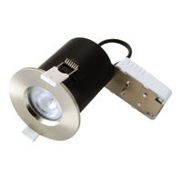 Show details for  Fire Rated Downlight Fixed GU10 IP20 Satin Chrome (Lamp Not Included)