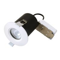 Show details for  Fire Rated Downlight Fixed GU10 IP65 White (Lamp Not Included)