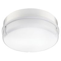 Show details for  Bulkhead Round LED 14W 4000K 1200Lm White Body Opal Diffuser IP65