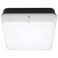 Show details for  Bulkhead Square LED 14W 4000K 1200Lm Black Body Opal Diffuser IP66