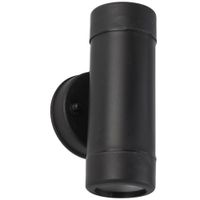 Show details for Dual Outdoor Wall Light, Black, Polypropylene, IP44, GU10 (Lamps Not Included), Coastal Range