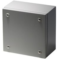 Show details for  Steel Terminal Box with Backplate, 200mm x 200mm x 120mm, Grey, IP65