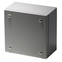 Show details for Steel Terminal Box with Backplate, 200mm x 200mm x 80mm, Grey, IP65